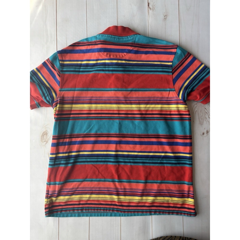 Y2K Club Room Mens Polo Shirt XL Striped Multicolored Preppy Country Club‎ 0639 - Picture 10 of 10